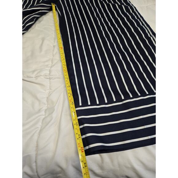 Boho Banana Republic Pants Womens 12 Striped Crop Wide Leg Jumpsuit Retro - Picture 4 of 11